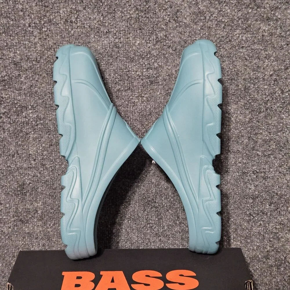 BASS OUTDOOR Mens Comfy Field Slide Slipper Size 9/ Womens Size 10 Tiffany Blue